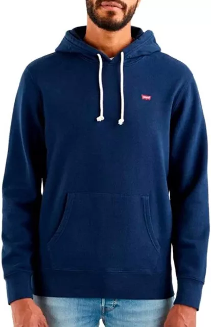 Levi's Nuevo Original con Capucha Sudadera Suéter - Azul- Talla XL - Superior