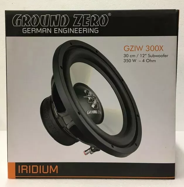 Ground Zero GZIW 300X 30cm Gehäuse Subwoofer 350W 4Ohm Neu & OVP