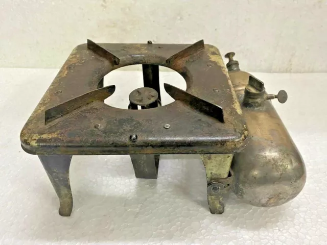 Antique Old Vintage Porcelain Enamel Rustic Rare Kerosene Stove, Made In Sweden