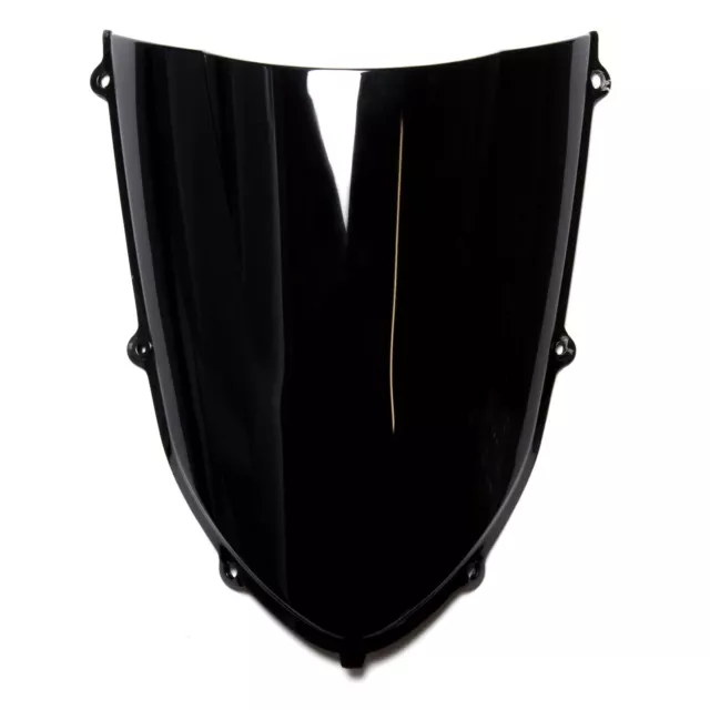 MPW Double Bubble Black Windshield Screen for Kawasaki Z 750 S 05-07