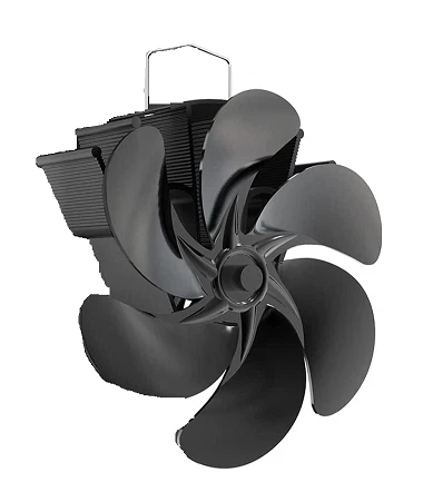Vounot 6 fogli ventilatore camino alimentato a calore ventilatore forno senza elettricità