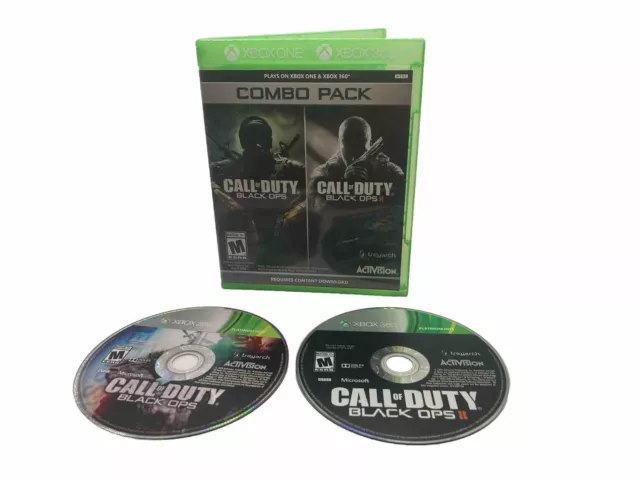 Call of Duty: Black Ops 1 y 2 Combo Pack X360/Xbox One RARO *Leer descripción*