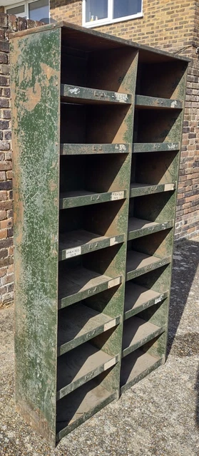Industrial Engineers Cabinet - 16 Drawers - Metal Factory Shop Vintage Display