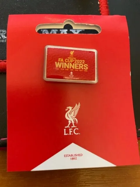 OFFICIAL LIVERPOOL FC LFC 150th FA Cup Winners 2022 PIN BADGE