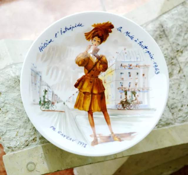 DArceau Limoges 1943 Helene the Intrepid Fashion collection PLATE IX Collectible