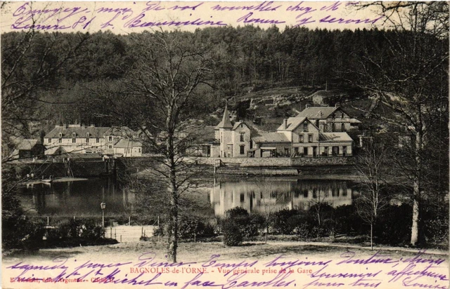 CPA BAGNOLES-de-l'ORNE - Vue générale prise de la Gare (355419)