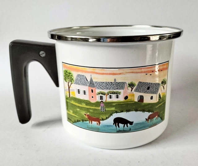 Villeroy and Boch Design Naif Stovetop Milk Pan - Cows and Farms  Laplau - RARE 2