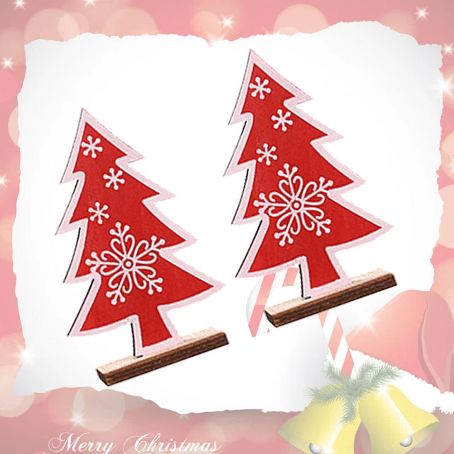 Decorazione tavolo natalizia albero di Natale decorazione scrivania bambù