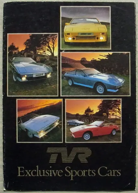 TVR 250i 350i 390SE Sports Cars Sales Brochure 1984-85