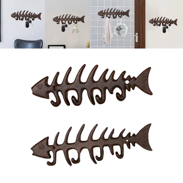 2 Cast Iron Wall Hooks, Wall Hooks for