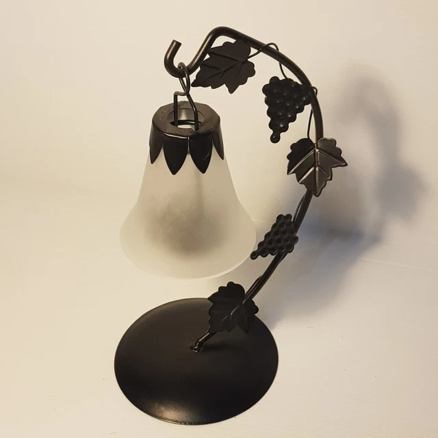 Desk Candle Tea Light hanging Holder stand Leaf metal artwork