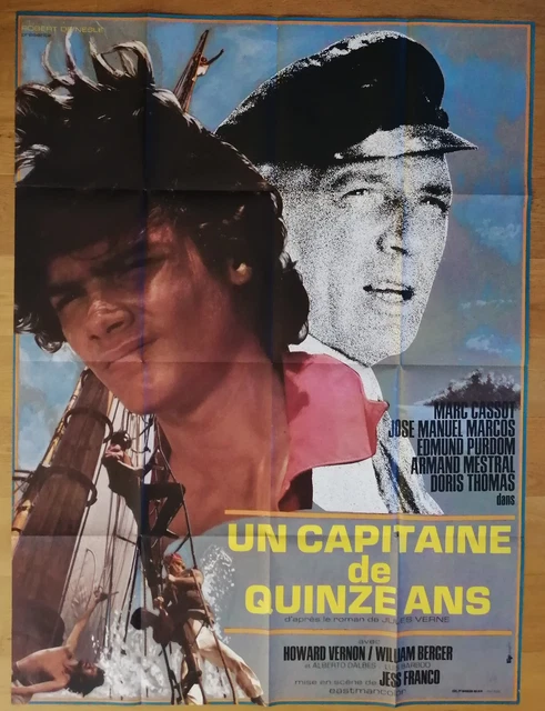 CAPITAINE DE QUINZE ANS jess franco affiche cinema originale 160x120 '72