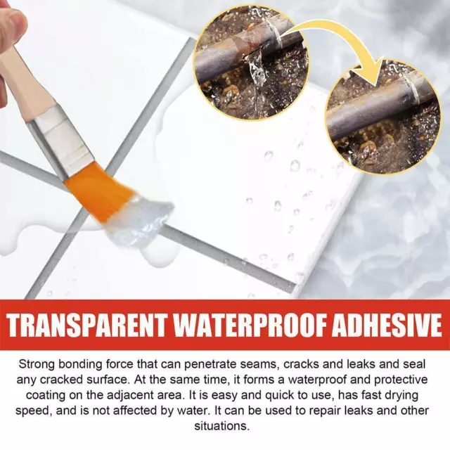 Transparent Waterproof Sealant, 2024 New Invisible Anti-Leakage Agen, D4W1 S4F1 3