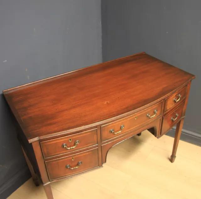 Antique Edwardian Mahogany Desk Writing Table 3