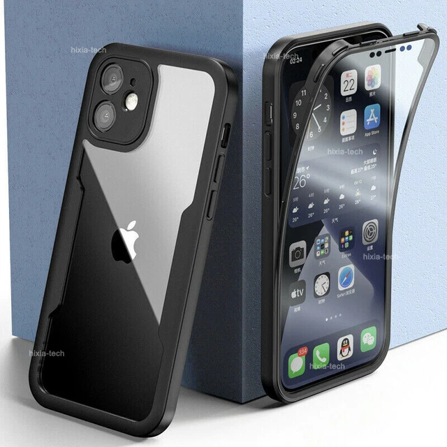 Hülle für iPhone 14 13 12 11 PRO MAX MINI Plus 360 Grad Handyhülle Case Schutz