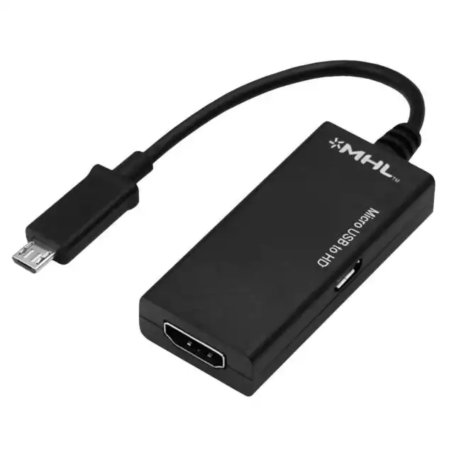 Convertisseur , Adaptateur MHL Micro USB vers HDMI , Cable de connection  téléphone portable vers télévision - KomposantsElectroniK