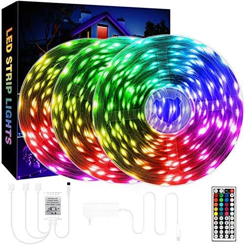 QZYL 75ft LED Lights for Bedroom RGB Lights for Living Room Party Decor with ...