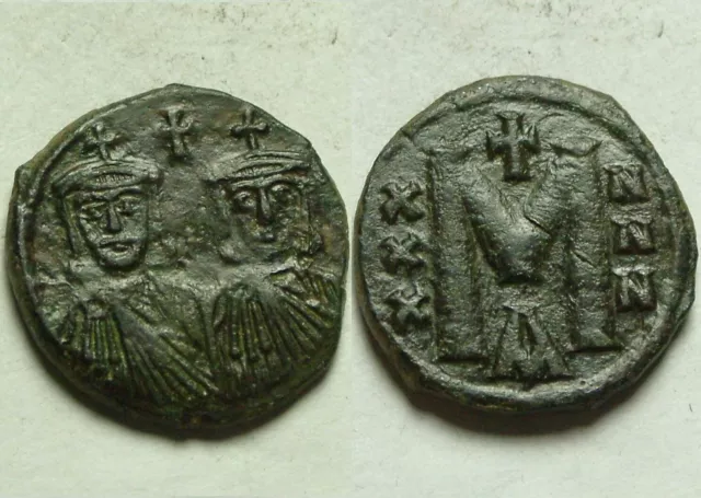 Rare ORIGINAL ancient BYZANTINE coin Reduced follis CONSTANTINE V 751AD Leo III
