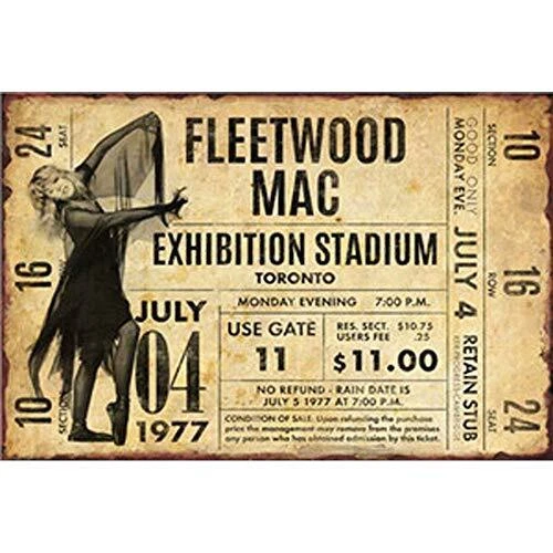 FlowerBeads Old Tin Signs Metal Plate Sign, Bar Pub Club Mural Man Cave Decor...