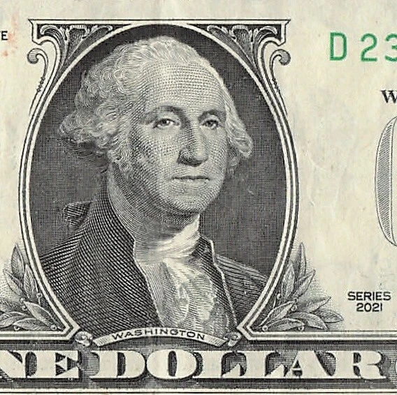 DOUBLE LADDER FANCY Serial Number One Dollar Bill D 2345 345 2B £5.33 ...