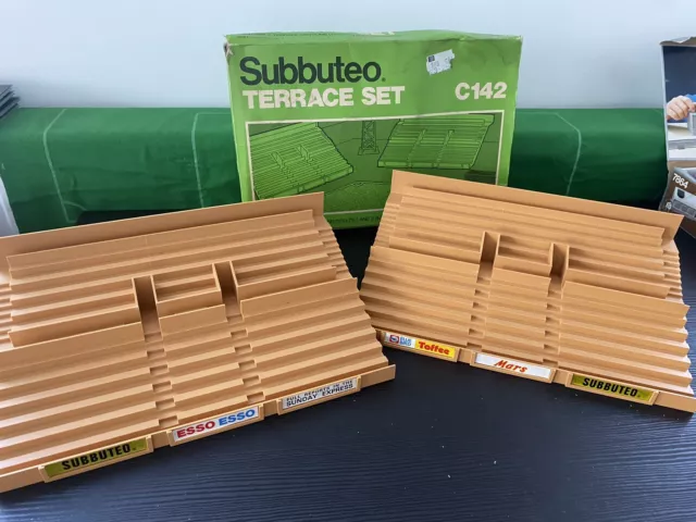 70s VINTAGE SUBBUTEO - CLASSIC ORIGINAL TERRACE SET C142 Complete & boxed Vgc