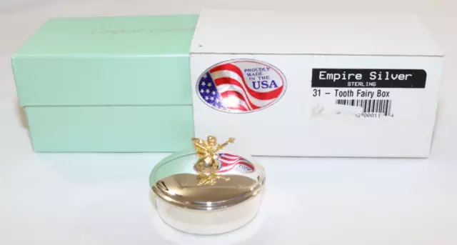 Empire Silver Sterling Tooth Fairy Box 31 NEW