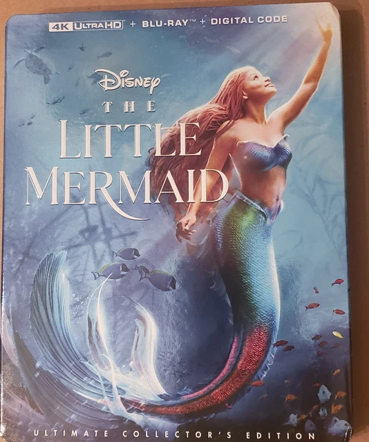THE LITTLE MERMAID Disney 4K Ultra HD + Bluray + Digital Code