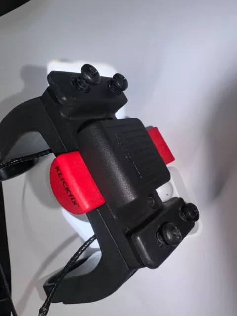 KLICKfix Fahrrad Lenkeradapter - Schwarz/Rot (0211)