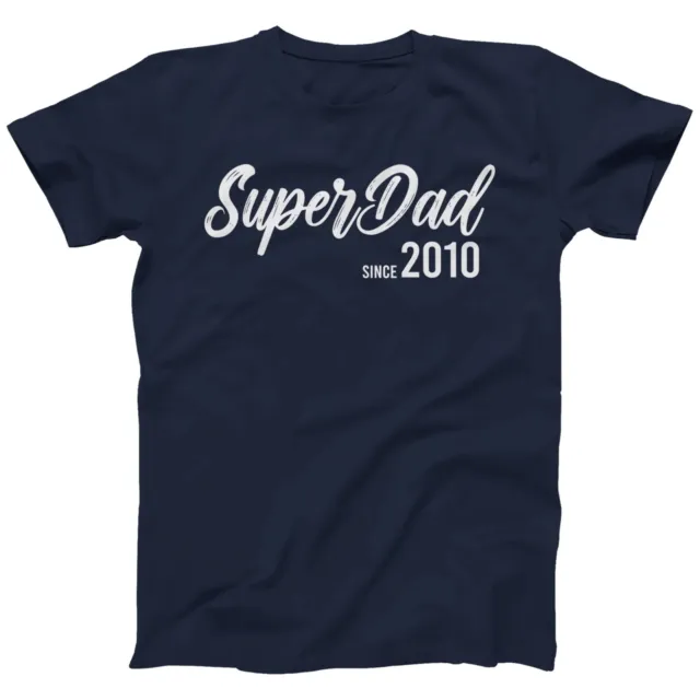 Super Dad Since (Add Year) T-shirt Personalised Father's Day Gift Shirt S-5XL