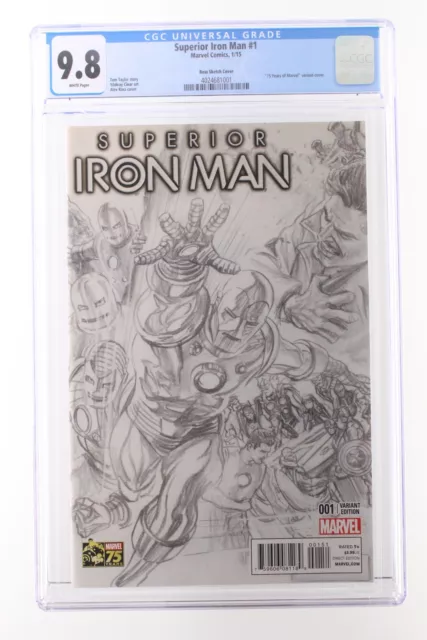 Superior Iron Man #1 - Marvel 2015 CGC 9.8 Alex Ross Variant Cover