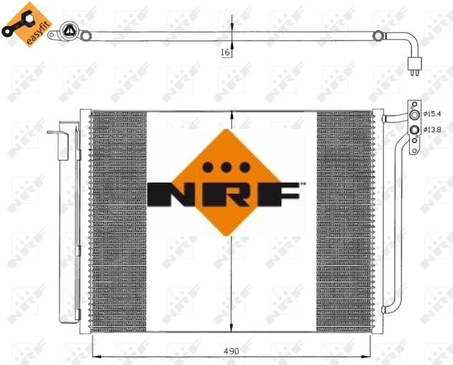 NRF 35406 condensatore per climatizzatore condensatore aria condizionata per BMW