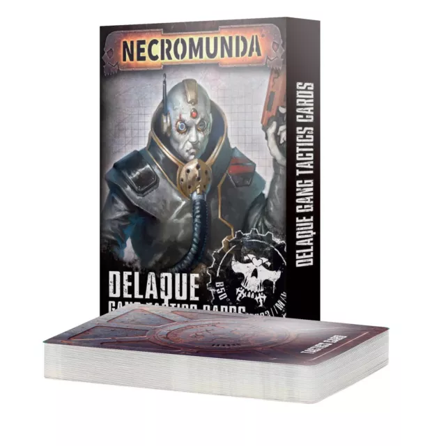 Necromunda Delaque Gang Tactics Cards NIB