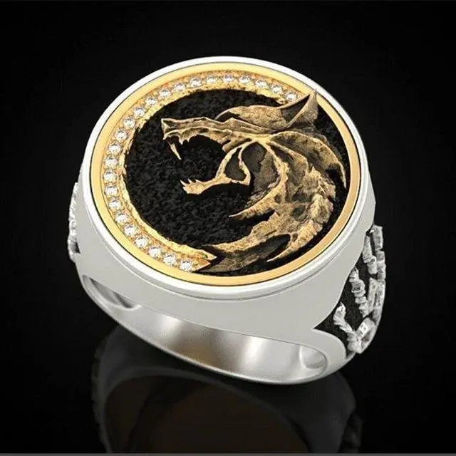 Men Women Norse Viking Wolf Head Claw Ring Men Stainless Steel Size 6-13 Jewelry
