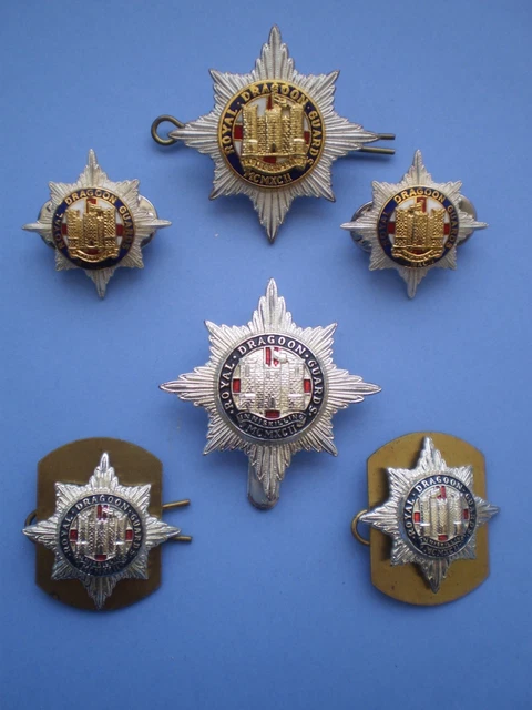 THE ROYAL DRAGOON Guards Officer's and Senior Ranks Cap and Collar ...