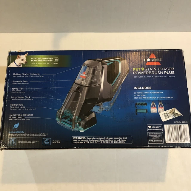 Bissell Pet Instant Stain Eraser PowerBrush Plus Cordless￼ Carpet Cleaner