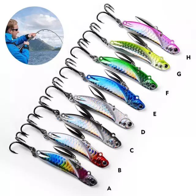 Colorful Metal Jig Fishing Lure Fast Sinking Jigging Bait M3 Lot K5D8 3