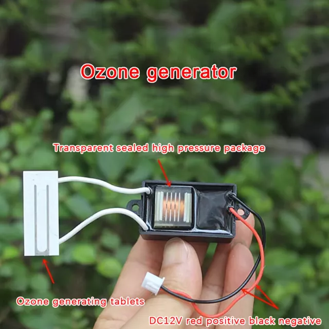 1 pz generatore di ozono portatile DC12V 5W uscita ozono 200 mgh mini purificatore