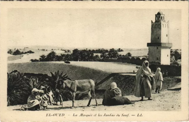 CPA AK TUNISIE El-Oued - La Mosquée et les Jardins du Souf (134390)