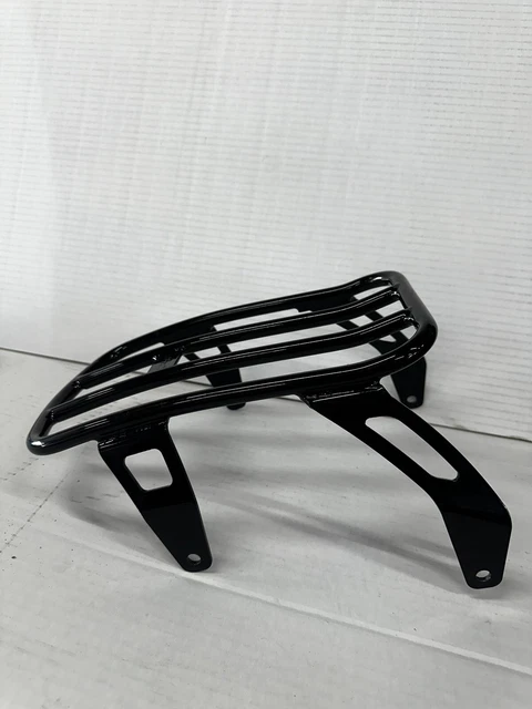 Black Steel Solo Seat Luggage Rack For Indian Scout & Scout Sixty (2015-2024)
