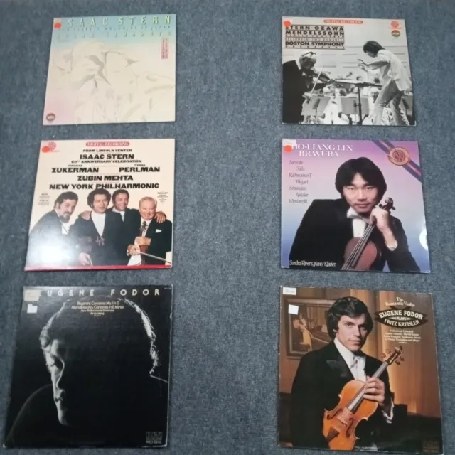 Eugene Fodor Kreisler Cho-Liang Lin LP Lot of 6 Concerto Solo Classical Violin