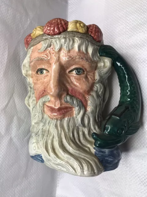 Royal Doulton Neptune Character Jug D6548 Large 1960, 7.5" Nice  B8