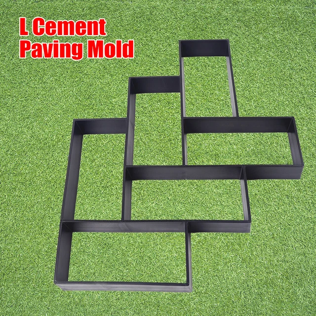 Walk Maker Mold Path Patios Paving Concrete Stepping Stone Pavement Mould L DIY