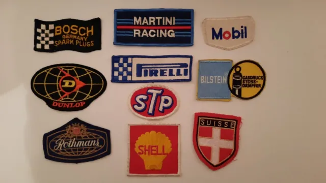 Motorsport Aufnäher KONVOLUT 10 STÜCK *aus meiner  Sammlung*