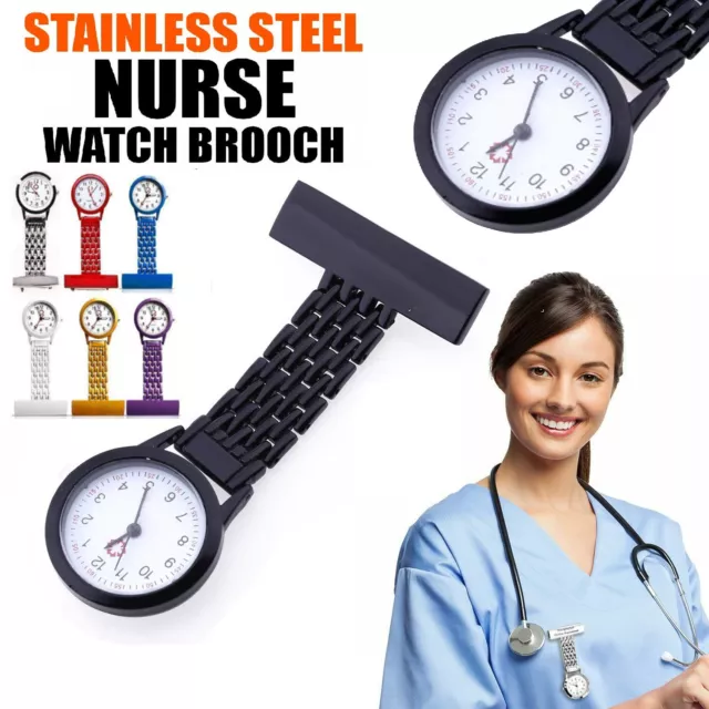 NEW Fashion Nurse Fob Watch Large Face Nursing Pendant Pocket Brooch Watch Gift