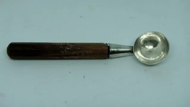 Vintage Artemio Navarrete Sterling Silver Redwood Salt Spoon - Very Rare