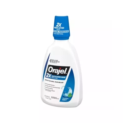 Orajel Antiseptic For All Mouth Sore Rinse Kills Bacteria 16 Oz 3