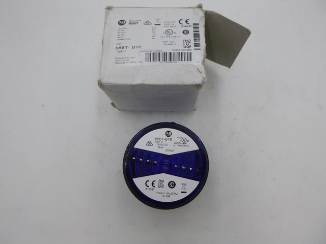 Allen Bradley LED Steady 856T-BT6 Blue 24VAC/DC 50/60Hz 489375