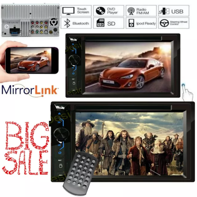 TOUCHSCREEN Bluetooth CD DVD USB Radio Stereo Double Din Dash Kit FOR FORD F-150