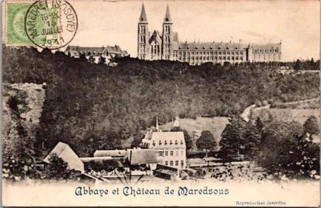*52077 cpa Belgique - Abbaye et Château de Maredsous