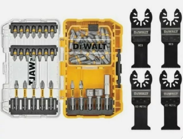 DEWALT MAXFIT 50 Piece Impact Screwdriving Bit Set & Oscillating Blades  DWAO50SE £26.45 - PicClick UK